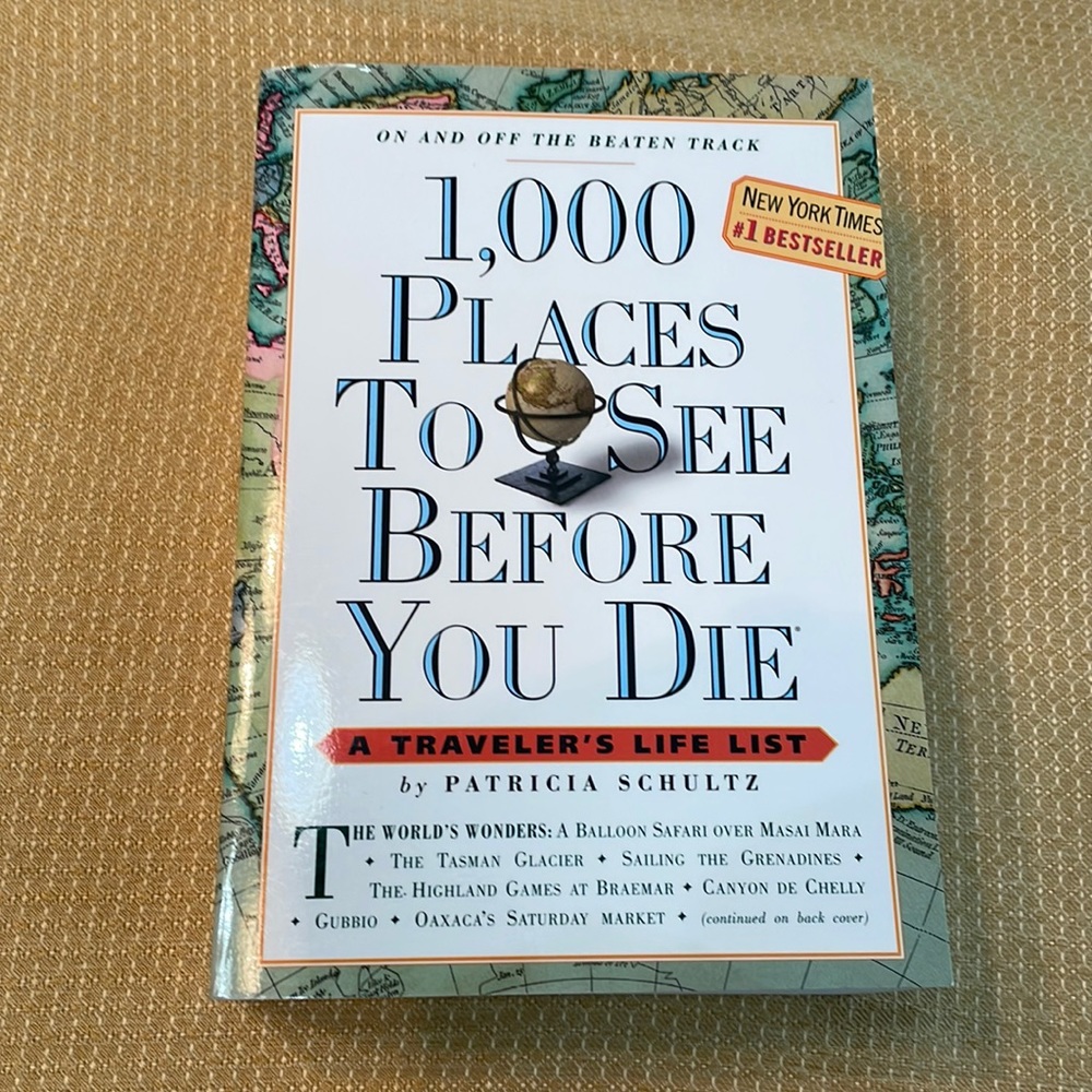 1000 Places to see before you die.  NWT. New York Times bestseller.